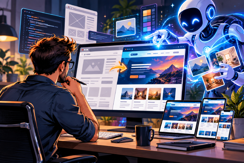 ¿El diseño web con WordPress está acabado con la IA?
